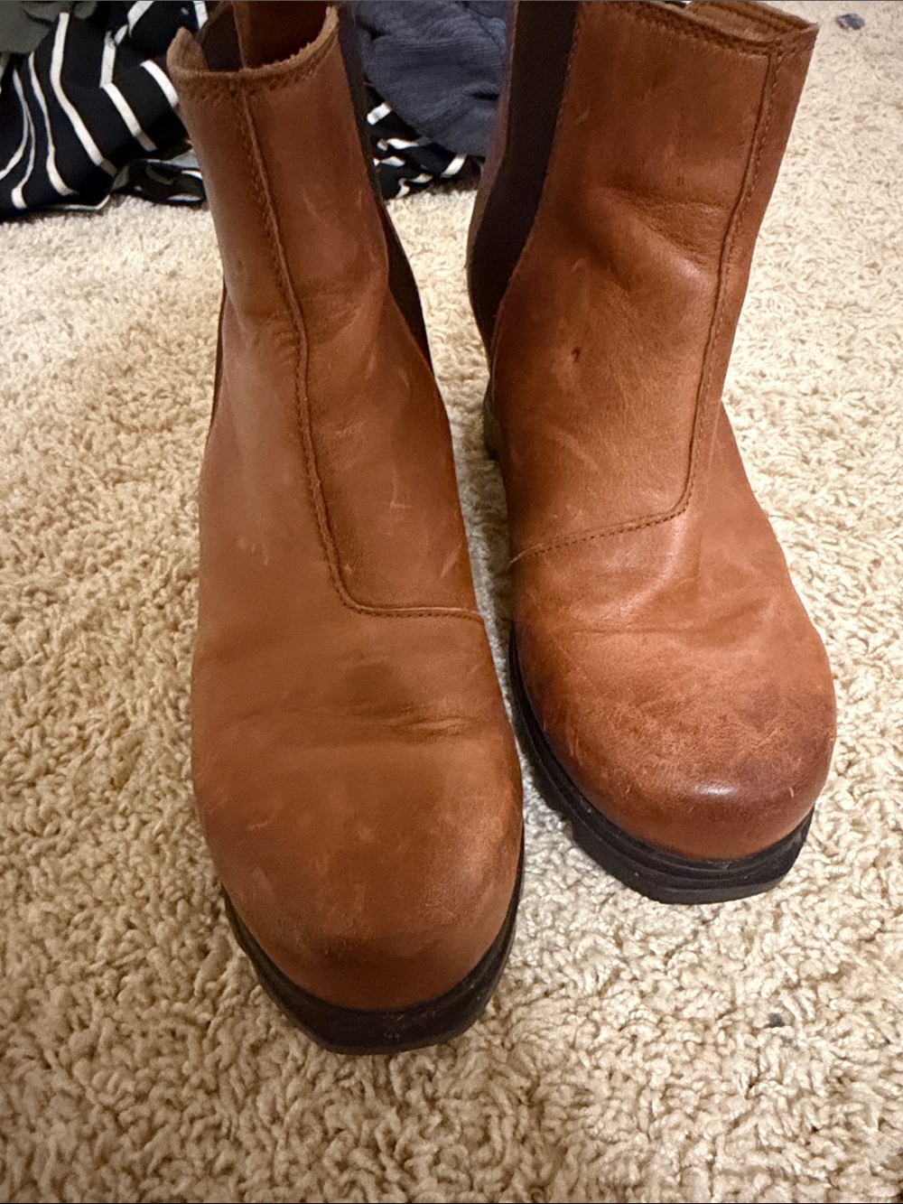 Women's Pull-On Ankle Booties in Chestnut Brown
